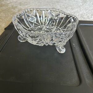 Elegant Vintage  Crystal Glass Bowl